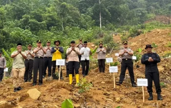 Cegah longsor, kapolda sumbar pimpin penanaman pohon di kuranji