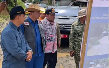 Satgas prr tinjau pembangunan infrastruktur pascabencana di kabupaten pasaman