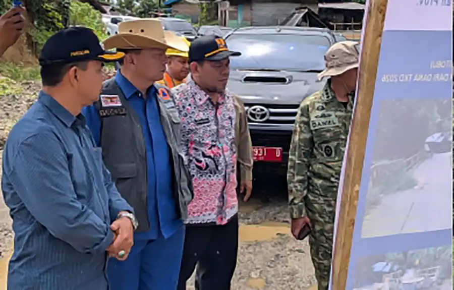 Satgas PRR Tinjau Pembangunan Infrastruktur Pascabencana di Kabupaten Pasaman