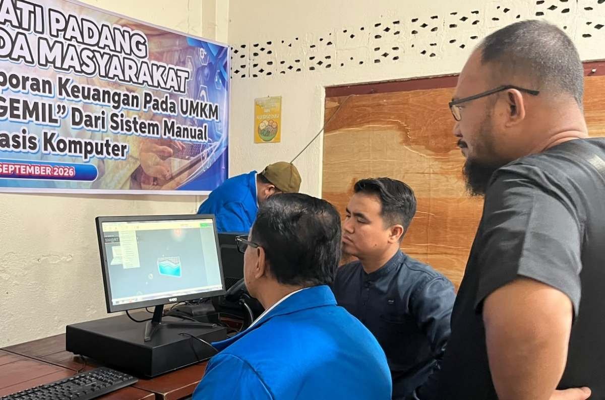 Tim Dosen Politeknik Ati Padang Mendampingi Dan Melatih Pemilik Serta Pengelola Umkm Tim dosen politeknik ati padang mendampingi dan melatih pemilik serta pengelola umkm "sabana ngemil" dalam mengoperasikan software transaksi dan laporan keuangan berbasis komputer.