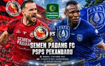 Semen padang fc vs psps pekanbaru, duel musuh bebuyutan di stadion patriot