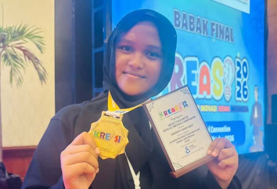Rancang inovasi aplikasi tabungan haji, siswi mtsn 6 padang raih medali emas ‘kreasi’